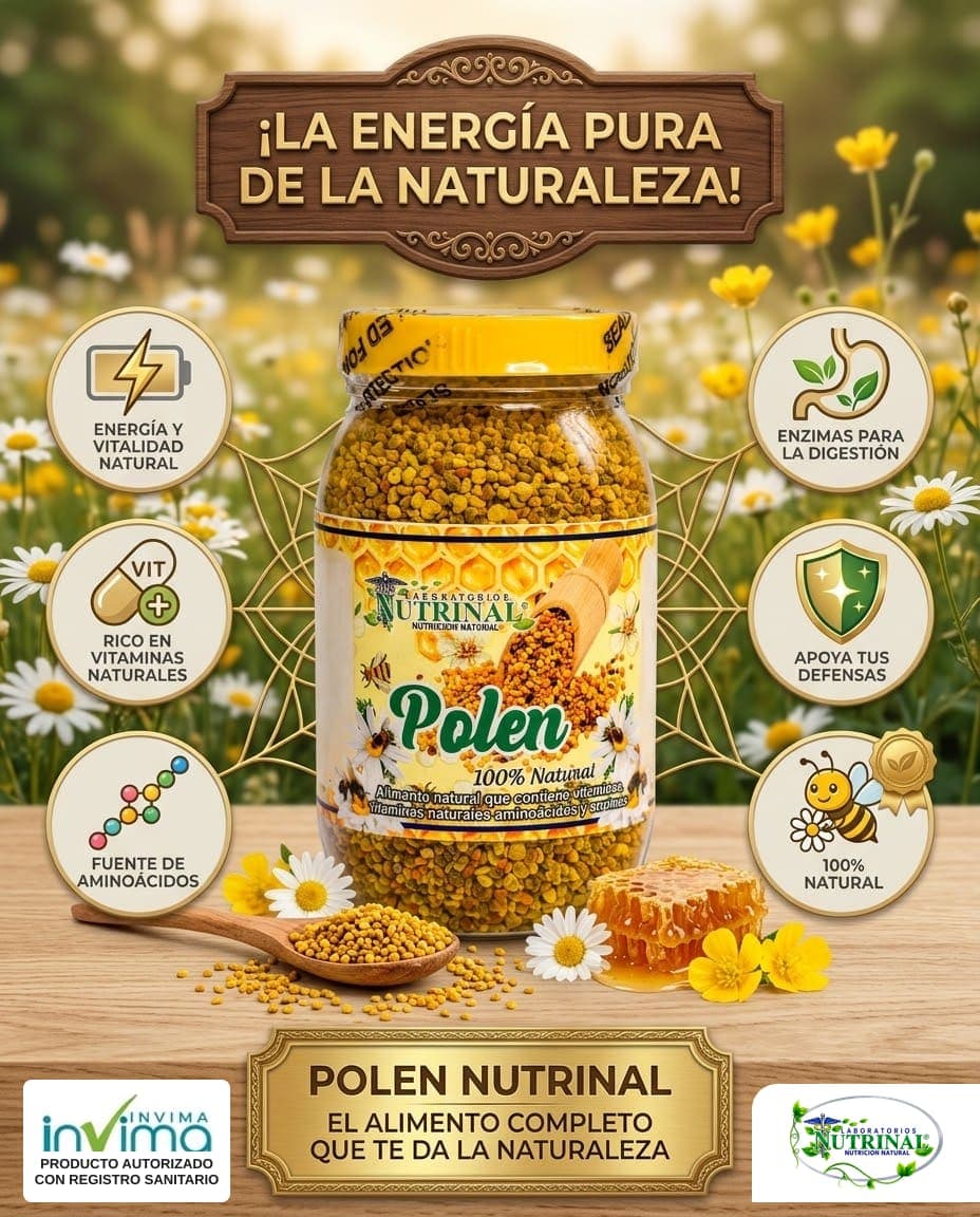 Polen de Laboratorios Nutrinal: 100 % natural, tal como lo recogen las abejas