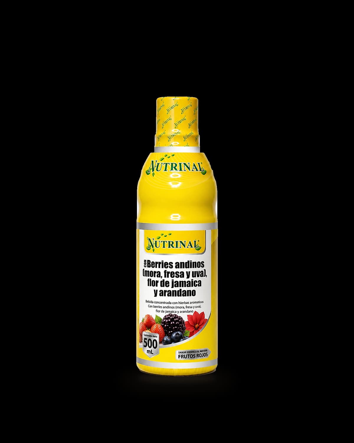 Botella amarilla de Drenador Renal de Laboratorios Nutrinal, jarabe de 500 mL